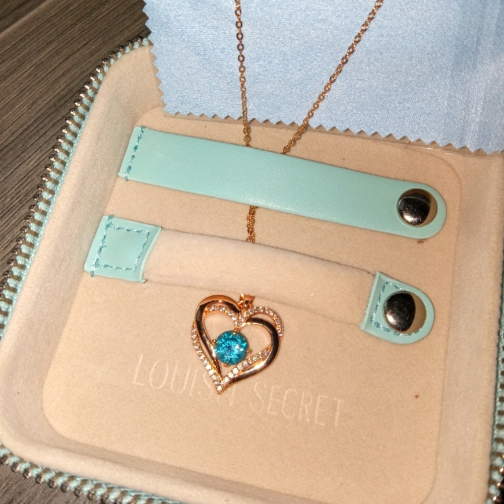 December Birthstone Pendant Necklace